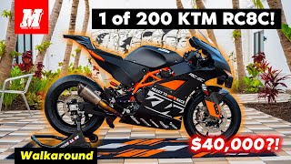 2023 KTM RC 8C Walkaround  40000 Track Machine  Motomillion [upl. by Fenton]