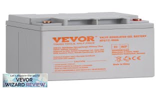 VEVOR Deep Cycle Battery 12V 40AH AGM Marine Rechargeable Battery High SelfDischarge Review [upl. by Sirtimed]