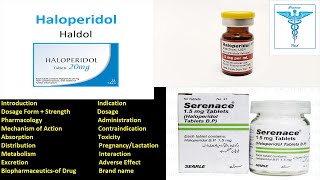 Haloperidol  SerenaceHaldol Mechanism of Action Dosage Indications Adverse Effect UrduHindi [upl. by Rolfston]