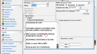 Calcular Poupanca sem os Juros Remuneratorios e com Expurgos para Plano verão  Collor Bresser [upl. by Ahsitel665]