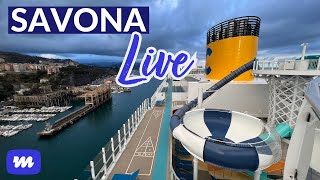 Costa Toscana Live aus Savona mit Auslaufen [upl. by Joseito]