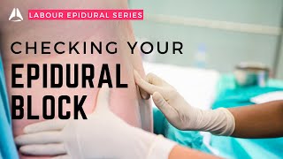 Checking your epidural sensory level and motor block  anesthesiology anesthesia epidural [upl. by Haakon]