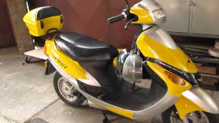 GY6 50cc 4T  No exhaust [upl. by Annehs]