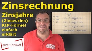 Zinsrechnung  Zinseszins berechnen Berechnung Jahr für Jahr  Mathematik  einfach erklärt [upl. by Semajwerdna]