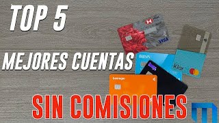 5 TARJETAS DE DEBITO sin comisiones y para estudiantes [upl. by Introc]