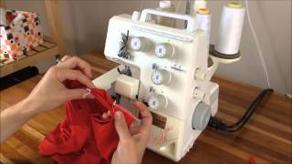 Sewing on a tshirt neckband with Brindille amp Twig [upl. by Ellinnet324]