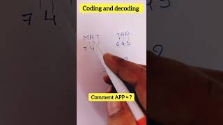 Coding and decoding  comment your answer smartbrain2616 [upl. by Yentuoc106]