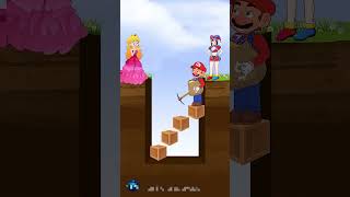 Who Is the Most Suitable Partner of Mario  Peach or Pomni papercraftbymimi shorts trending [upl. by Artkele549]