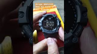 How to Turn Off All Alarms on Casio AE1500 tips casio ae1500 [upl. by Naga]