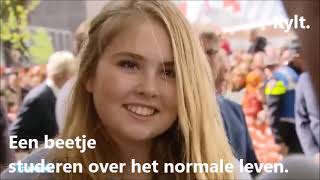 Prinses Amalia Een beetje het normale leven bestuderen [upl. by Stag46]