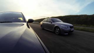 BMW e60 530d vs BMW e60 545i [upl. by Dorran65]