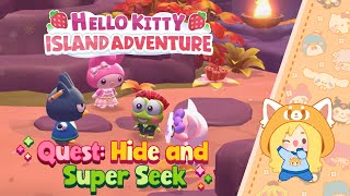 Hide and Seek and Super Seek with BadtzMaru and Keroppi hellokitty hellokittyislandadventure [upl. by Mcguire716]