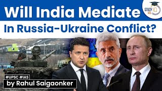 Jaishankar travels to Russia Can India bring peace in Ukraine conflict UPSC [upl. by Amehsyt]