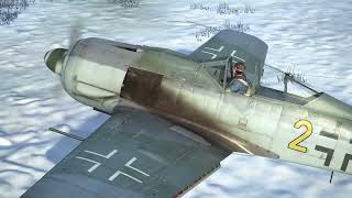 IL 2 Great Battles Courland Pocket 1945 JG54 FW190 A8 short intercept campaign mission [upl. by Bolanger791]