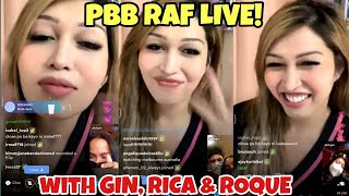 PBB RAF WITH GIN RICA AND ROQUE LIVE ON KUMU [upl. by Leahcimnaj]