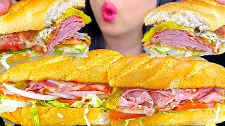 Asmr Mukbang  Giant Sandwich from Firehouse Subs  Eating Sounds  ASMR Phan [upl. by Wrdna]