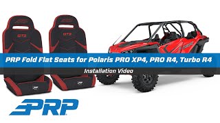 PRPs Fold Flat Rear Seats for Polaris RZR PRO XP4 PRO R4 Turbo R4  Install Video [upl. by Relyhs21]