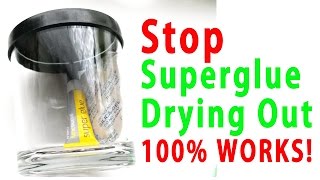 Useful Superglue Cyanoacrylate Hack stop it drying out Tip No mess No Fuss [upl. by Voletta553]