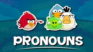 Pronouns For Kids  English Grammar For Kids with Elvis amp Angry Birds  Grade 1  6 [upl. by Yasui]