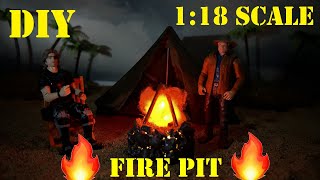 DIY  Fire Pit 118 Scale for Dioramas A Howto Sorta [upl. by Adnolohs]