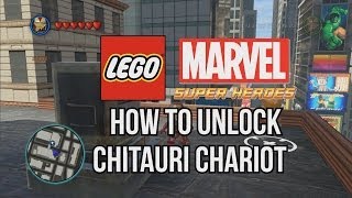 How to Unlock Chitauri Chariot  LEGO Marvel Super Heroes [upl. by Hun]