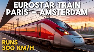 Eurostar Train Paris  Amsterdam at 300 kmh  footage from the train to see the difference [upl. by Prevot193]