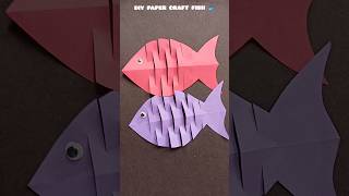 Diy paper craft fish  dancing fish kids craftideas craft fishdrawing diy shorts trending [upl. by Ailil]