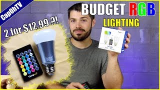 Budget RGB Lighting Yangcsl Color Changing Light Bulbs [upl. by Attikin360]