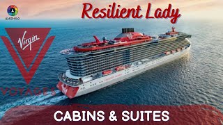 Virgin Cruise Ship RESILIENT LADY  Cabins amp Suites [upl. by Dasteel]