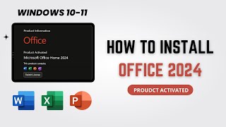 How to Install and Activate Microsoft Office 2024  Install Office 2024 [upl. by Burta]