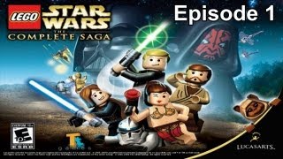 Lego Star Wars The Complete Saga Walkthrough  Episode 1 The Phantom Menace [upl. by Danforth]