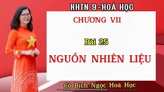 KHTN9 HÓA HỌC BÀI 25 NGUỒN NHIÊN LIỆU hoacobichngoc khtn9 hoa9 [upl. by Anaitit]