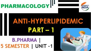 ANTIHYPERLIPIDEMIC DRUGS  PART  1  BPHARMA  5 SEMESTER [upl. by Enimsaj]