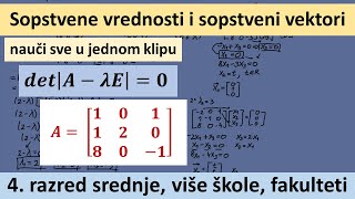 Sopstvene vrednosti i sopstveni vektori [upl. by Sheedy]