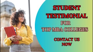 Top MBA Colleges Student Testimonial  CAREER CHOICE 360 [upl. by Modla110]