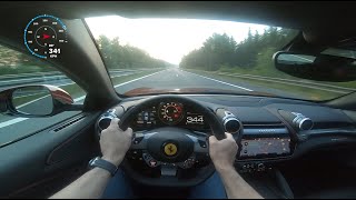 Ferrari GTC4Lusso acceleration 0 to 344 kmh [upl. by Rosita]