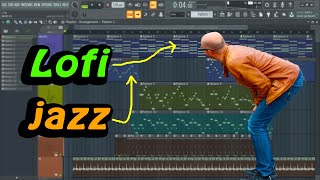 HOW to MAKE LoFi jazz beat in FL Studio FLP added [upl. by Bekah]