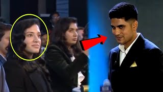 Shubman Gill started blushing while Smriti Mandhana was looking at him continuously in BCCI awards [upl. by Mersey]