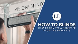 How to Remove a Cassette From The Brackets  HowTo Blinds [upl. by Towbin]