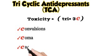 tricyclic antidepressants  TCA  TCAs toxicity  medicalmnemonics786 [upl. by Westfahl]