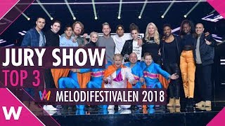 Melodifestivalen 2018 FINAL Benjamin to win it all Jury Show Top 3 [upl. by Stanislaw]