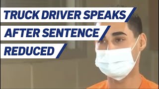 Truck Driver Speaks After Sentence Reduced in Deadly Crash [upl. by Barbee363]