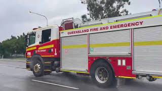 QFRS Bundamba 643A responding to a RCR in Yamanto QLD [upl. by Anitsuga]