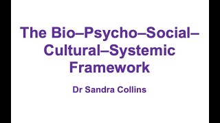 The BioPsychoSocialCulturalSystemic Framework [upl. by Marilyn648]