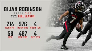 Bijan Robinson Full Season Replay Every Run Target and Catch in the 2023 NFL Season [upl. by Irik355]