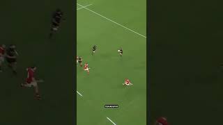 The AllBlacks can strike from anywhere on the field 💥 rugby worldrugby sports worldcup footy [upl. by Gardy]