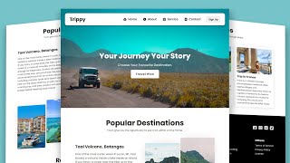 React JS Project  Responsive Tour and Travel Website Beginner React JS [upl. by Leslie]