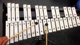 Xylophone Bells Tutorial  The Second Line  Mardi Gras Song  Stephen Curtis quotThe Band Boomerquot [upl. by Hgalehs492]