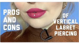 Pros amp Cons Of Vertical Labret Piercing [upl. by Yelsehc]