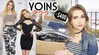 I SPENT 400 ON YOINS  Is it a Scam Tryon Haul [upl. by Nivloc646]